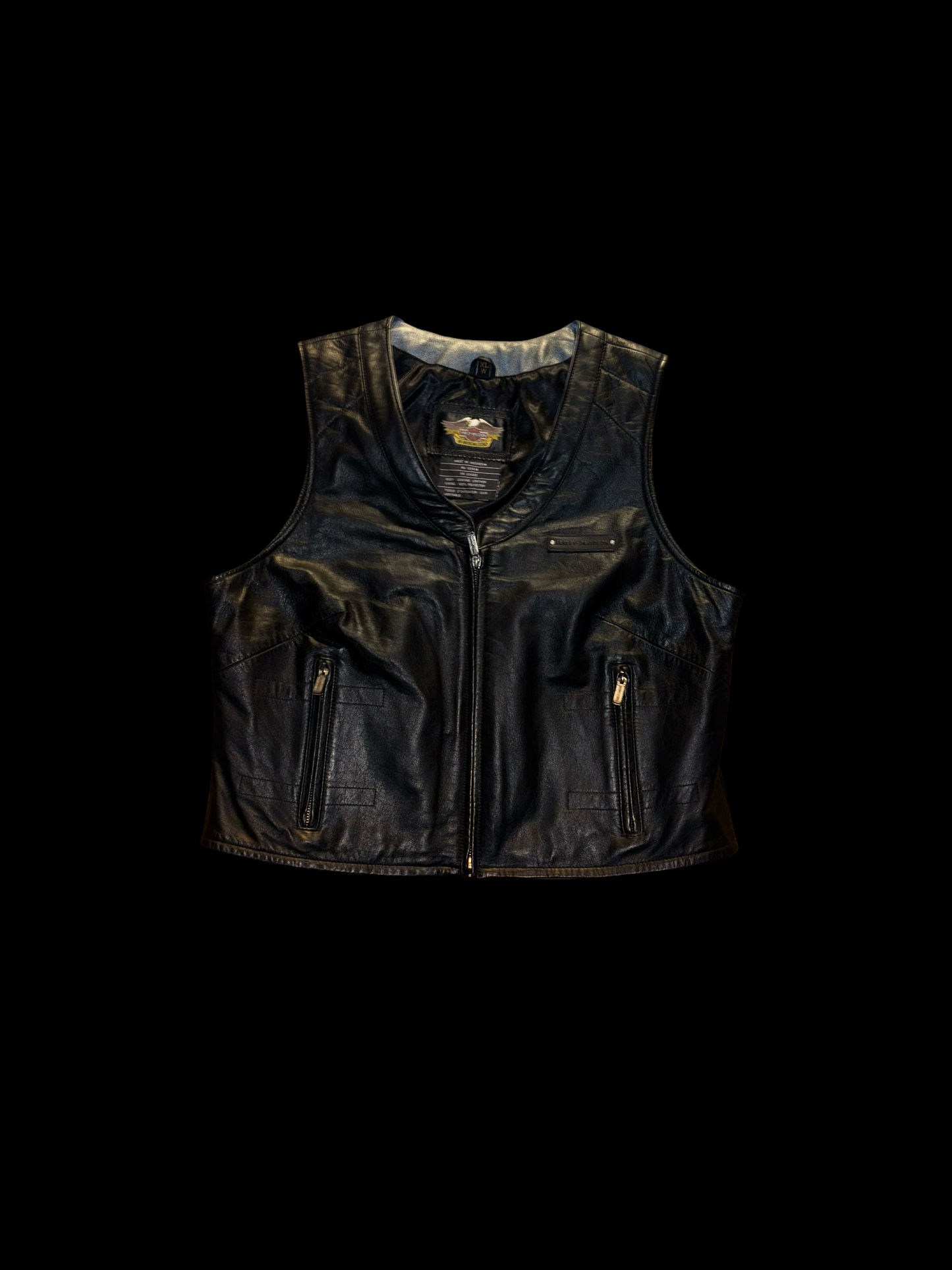 VTG Harley-Davidson leather vest (W)
